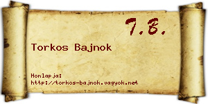 Torkos Bajnok névjegykártya